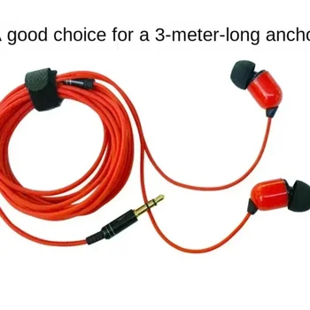 Auricolari intrauricolari cablati 3 metri 3 m Jack linea lunga 3,5 mm Cuffie per computer Cuffie per PC TV con tappo auricolare di 5 generazione