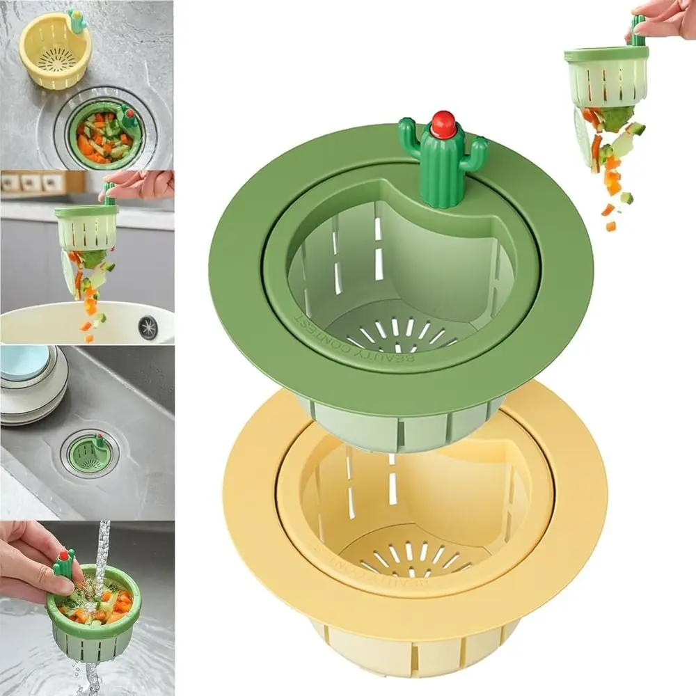 Anti-clogging Cactus Kitchen Sink Drain Strainer Food Waste Catcher Easy Cleaning Plug Filter Basket Waste Collector Filter kitchen sink filter drain filter drain strainer