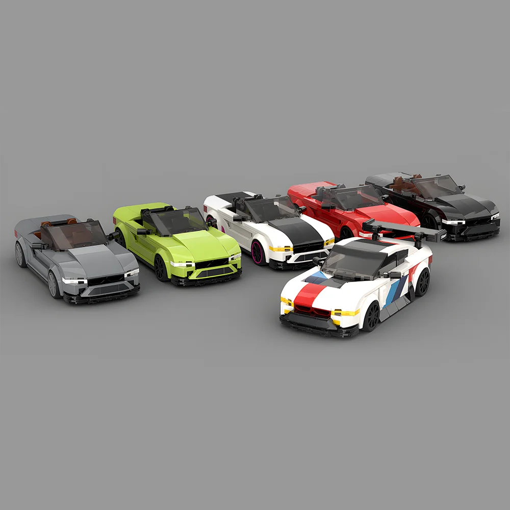 

290PCS Building Blocks MOC Speed Champions Sportscar M8 Cabrio GTE Model Technology Bricks DIY Assembly Kid Toys Christmas Gift