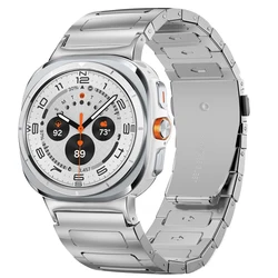 Luxury Stainless Steel Bracelet for Galaxy Watch Ultra 47mm (Titanium Color)