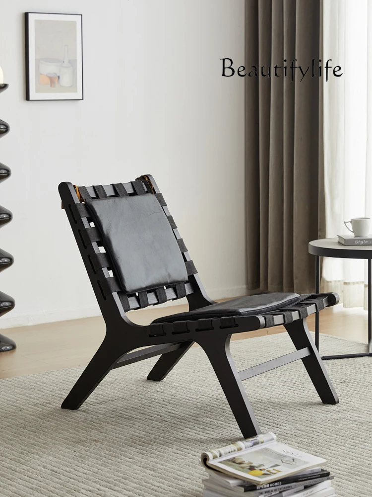 

Nordic Retro Style Solid Wood Chair Design Leisure Chair