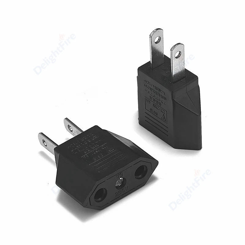 1/5/10pcs US To EU American Travel Adapter 2 pin 4.0mm European EU To US plug Power adapter Converter Electrical Socket Outlet