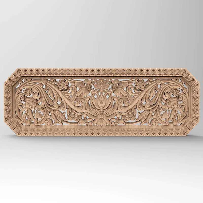 3D STL Models Square Pattern Flowers 8PCS for CNC Router Artcam Aspire Cut3d Bas Relief