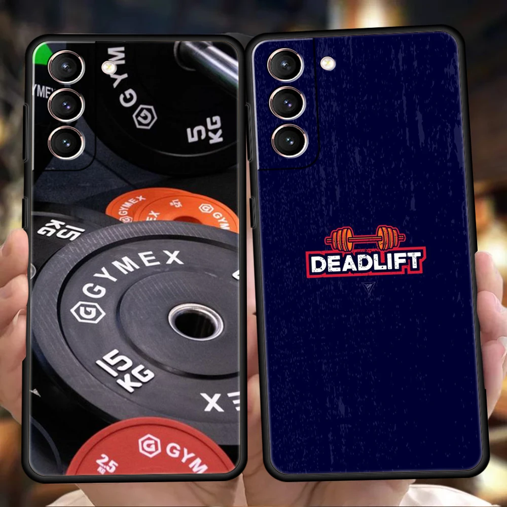 Barbell Deadlift Fitness Silicone Phone Case Cover