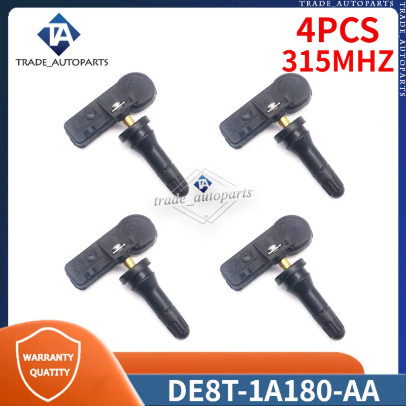 

DE8T-1A180-AA CM5T1A180AA Car Tire Pressure Monitor Sensor 4Pcs/lot For Ford F-150 C-Max Lincoln MKS Mercury Mazda 315Mhz TPMS