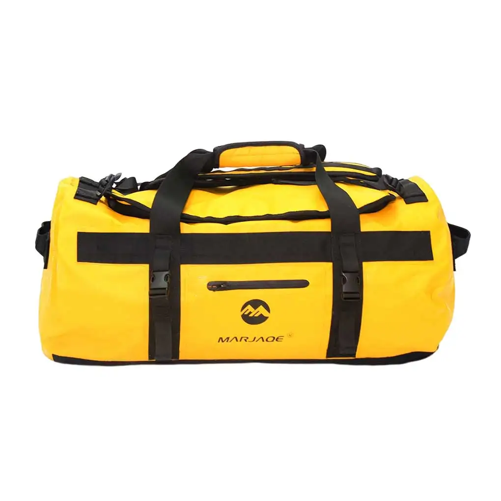 Waterproof Duffel Outdoor Dry Saddle Front Pocket PVC Handbag Travel Red