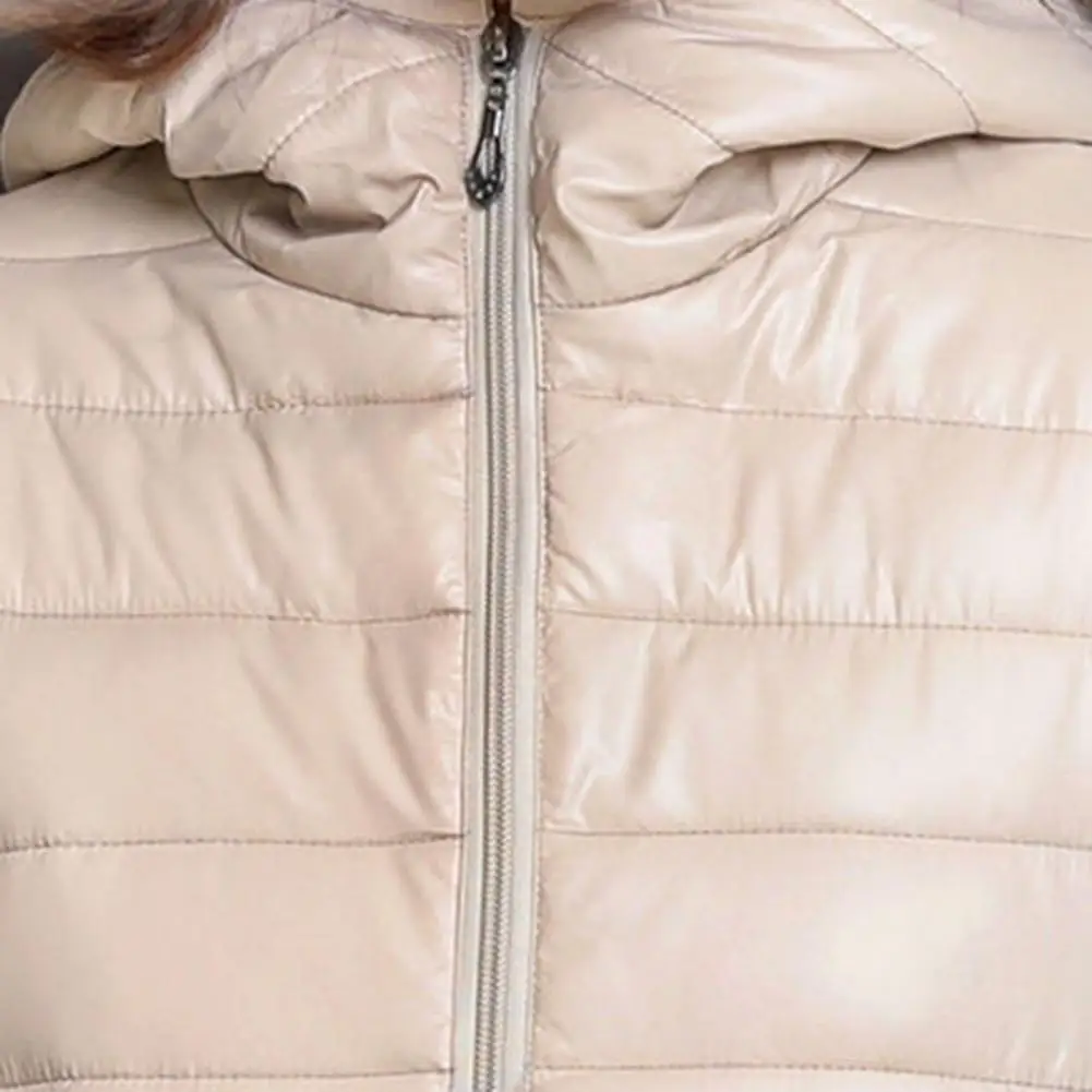 여성용 초경량 다운 재킷, 따뜻한 코트, 경량 재킷, 후드 파카, 가디건, 레이디 코튼 코트, 가을, 겨울