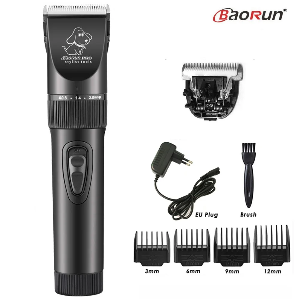 BaoRun P6 Professional Dog Hair Trimmer Rechargeable Pet Cat Grooming Clipper Shaver Low-noise Electric Cutters Haircut Machine pet hair trimmer,dog hair trimmer,dog clipper,pet clipper,hair trimmer