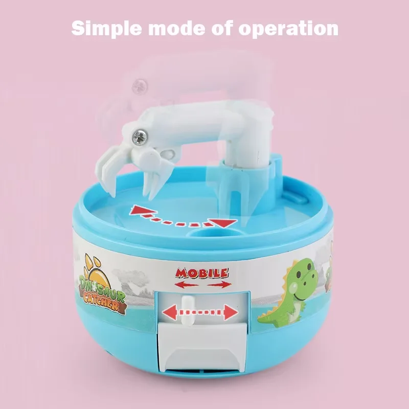 Gashapon Toys Doll Mini Dinosaur Machine Kids Operated Play Game Mini Claw Catch Toy Crane Doll Machines Children Birthday Gifts 2