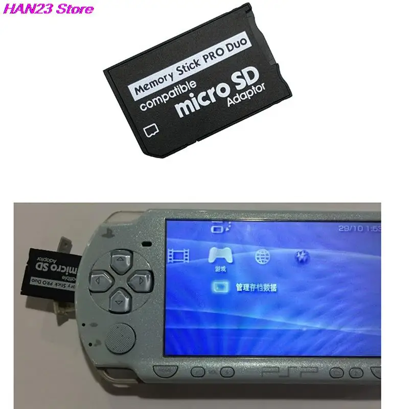 Adaptador de lector para Sony y PSP, Micro SD, SDHC, TF a Memory Stick, MS Pro, Duo, PSP, 1