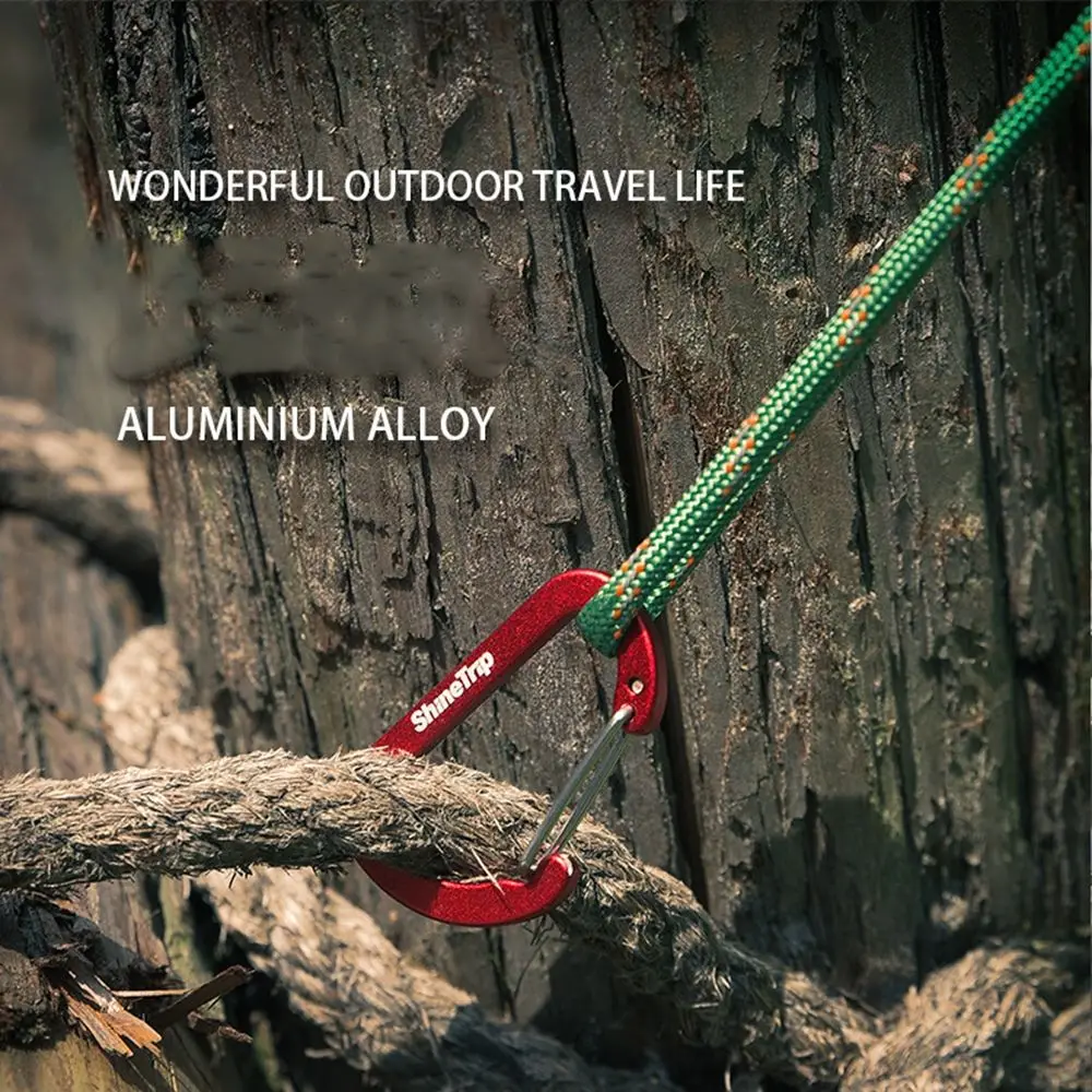 Carabiner Keychain Aluminium Camping Hiking Hook Multicolour_voghion.com