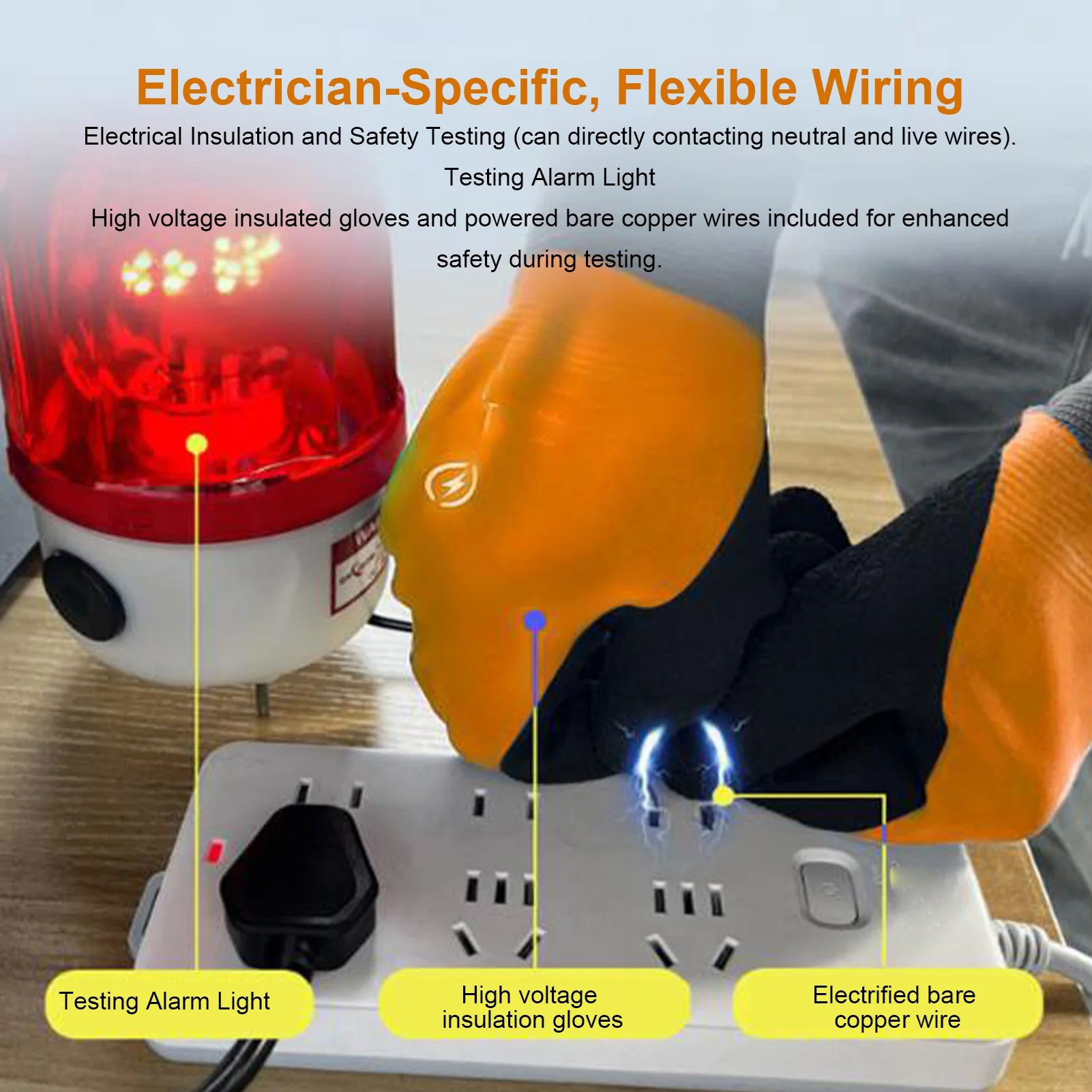 Insulated Anti-Slip Electrical Safety Gloves