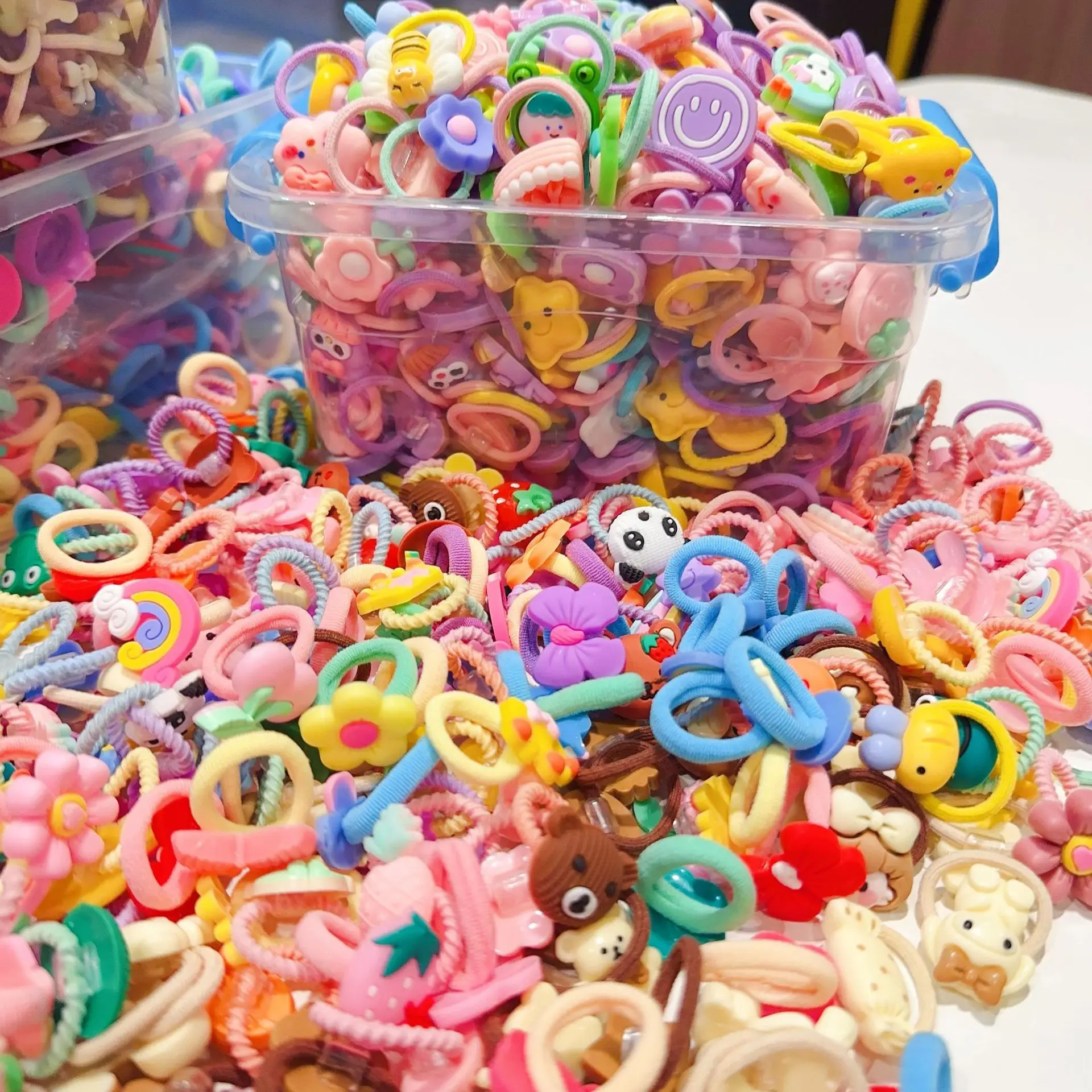 Thick Fabric Hair Ties - High Elasticity, Mixed Colors, Casual Style - Perfect for Hair Accessories and Beauty Styling