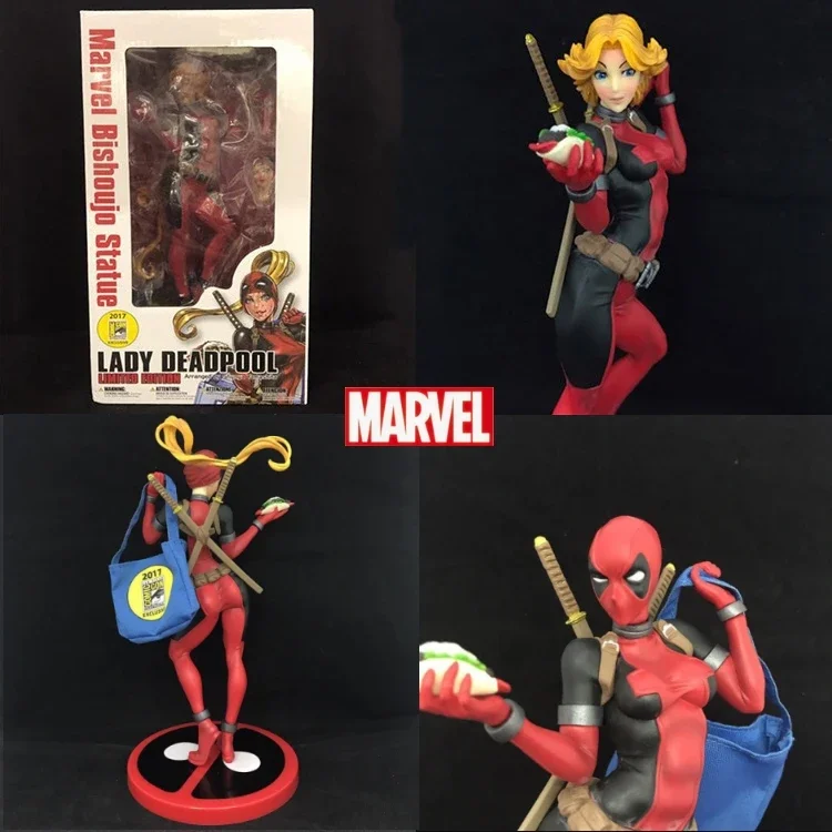 thumbnail image 1 of Figura de acción de PVC de 24 cm de Anime Marvel Artfx X-men Lady Deadpool, modelo coleccionable, superhéroe, juguetes para niños, muñecos coleccionables, regalos, 1 of 5