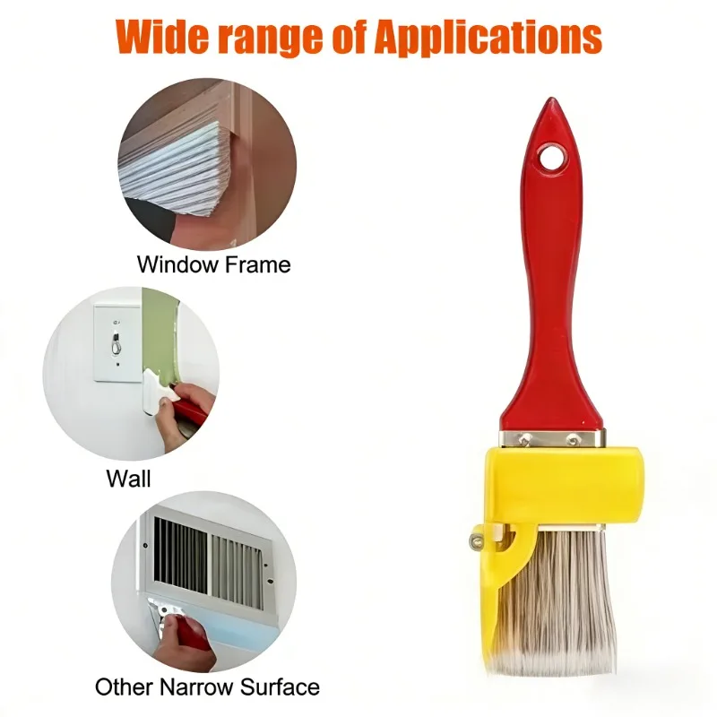 Durable Lightweight Edge Paint Brush with Wood Handle