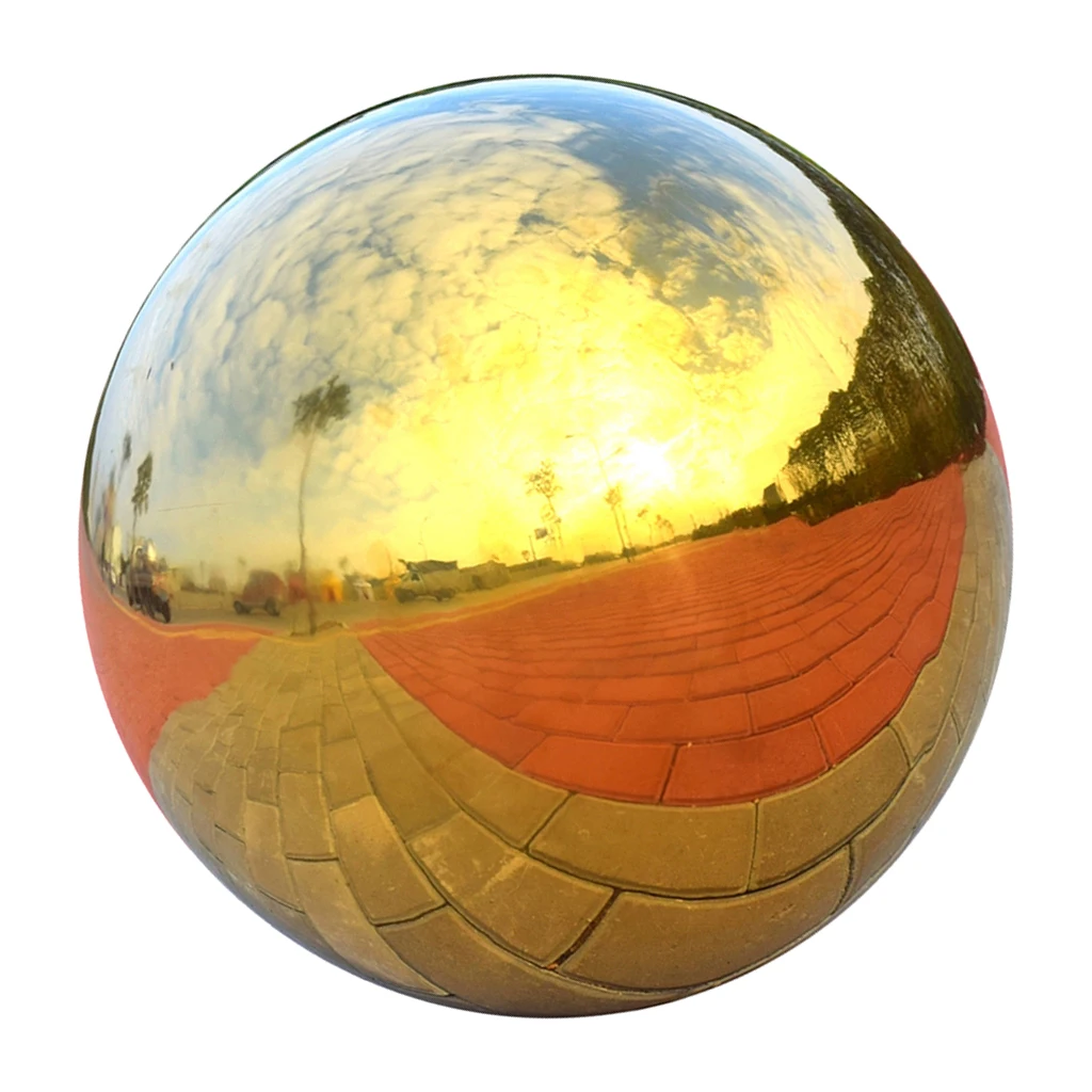 High Gloss Glitter Stainless Steel Ball Sphere Mirror Sphere Hollow Ball for Home Outdoor Garden Decoration Ornament 76mm~138mm