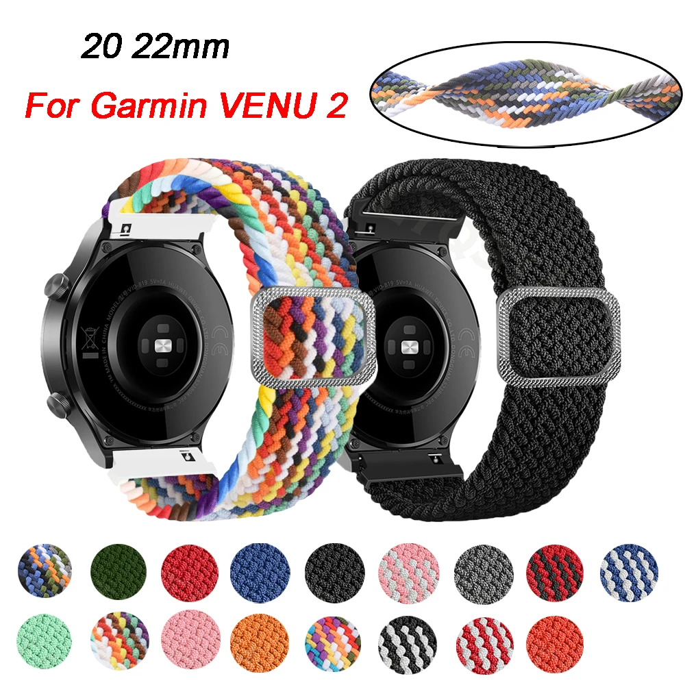 

Nylon Strap For Garmin VENU 2 2 Plus Bracelet Watchband Correa Garmin Move Trend Forerunner 965 265 158 Wristband 20 22mm Band