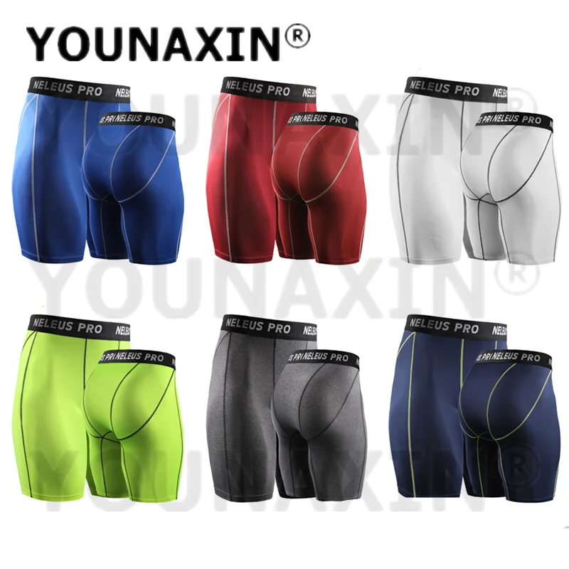 Men's Tight Fitness Shorts Basketball Leggings Quick-drying S-4XL