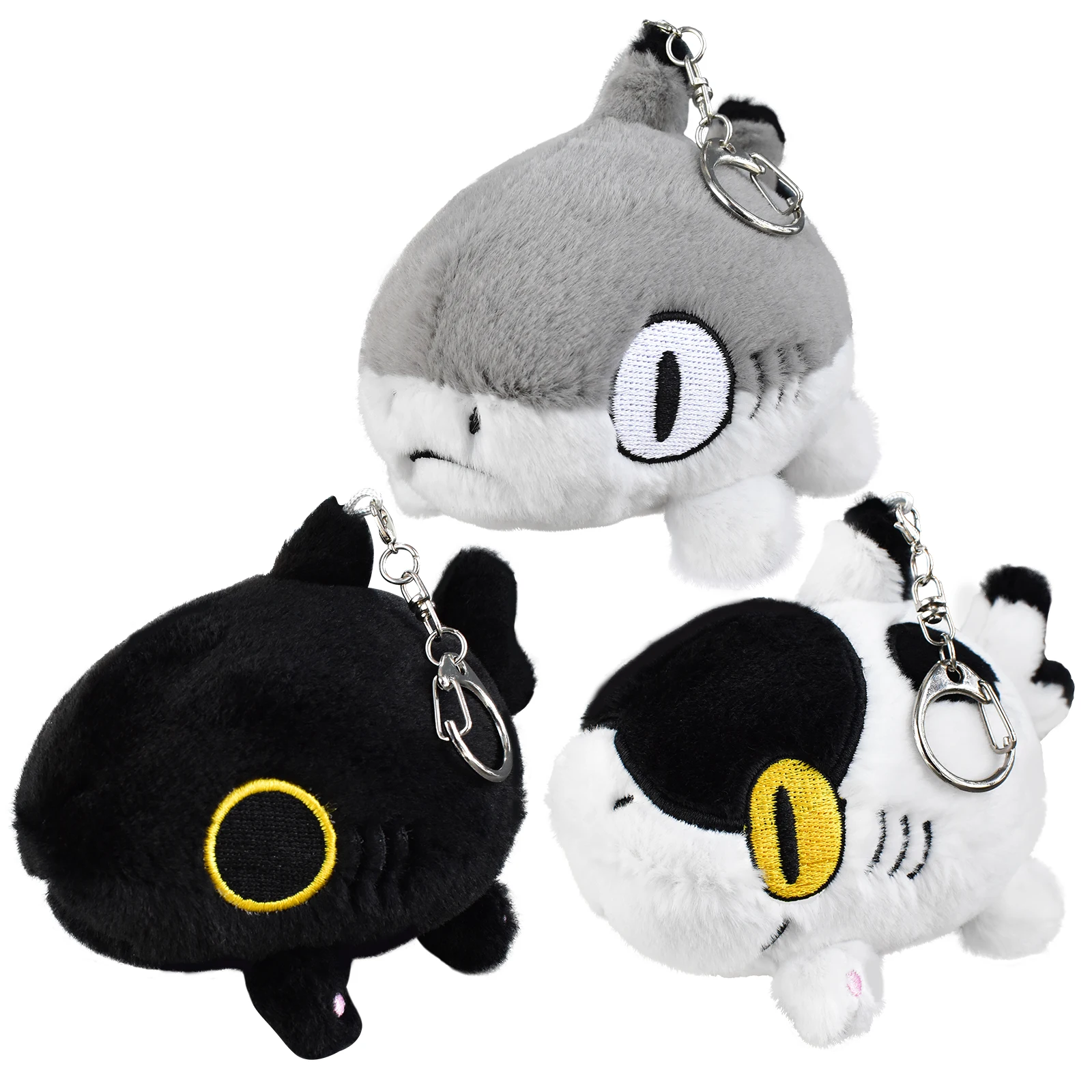 Sharkitty Plush Keychain Cute Penguin Cartoon Key Ring Plush Doll Pendant  Kawaii  Luggage Pendant 2