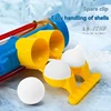 Snowball Gun Cannon Launcher Winter Snow Toy Clip Maker Tool Playing Fighting Toy Manual Loading for Children Kids Outdoor Games 3