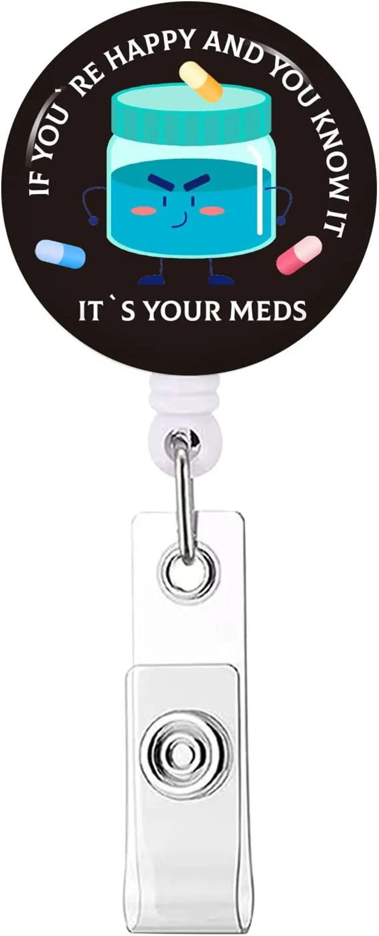 6pcs Badge Reels Retractable For Nurses, Nurse Pharmacy Technician