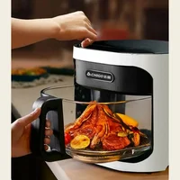Household new large-capacity intelligent automatic multi-function all-in-one new electric oven glass visual air fryer 1