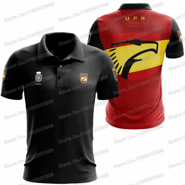 2022 Spanish National Police UPR Casual Polo Shirt Men Short