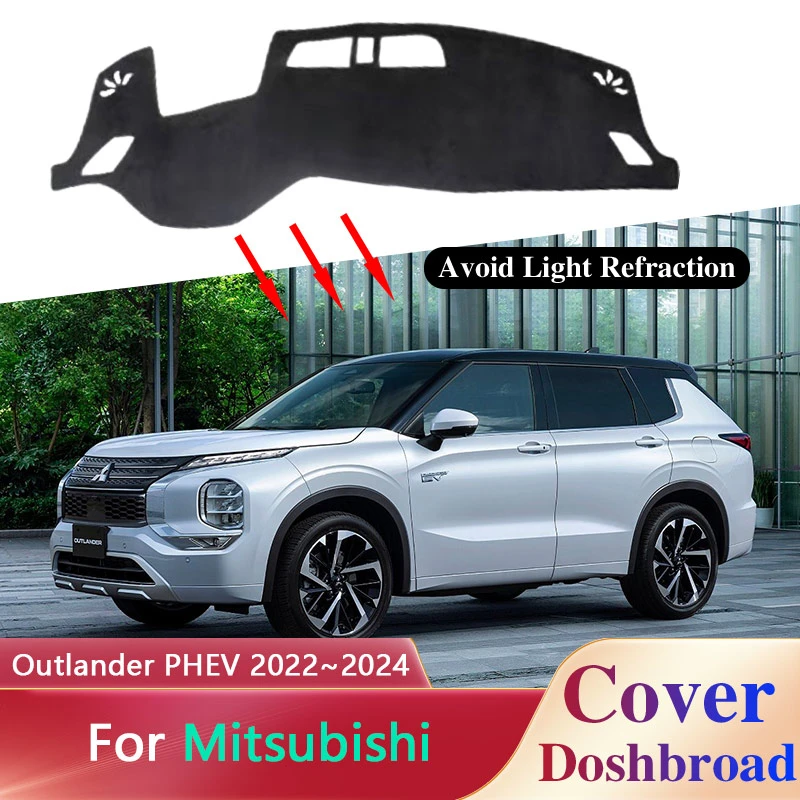 Dashboard Cover Dash Mat For Mitsubishi Outlander Phev 2022 2023 2024 Sunshade Antidirty Rug