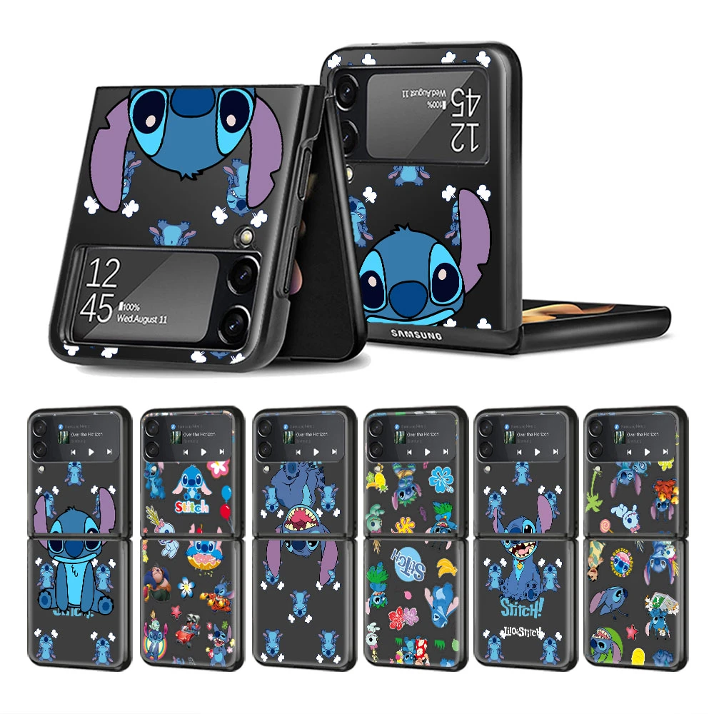 Disney Anime Stitch Case Cover for Samsung Galaxy Z Flip 5G Flip3 Zflip Zflip3 GalaxyZflip3 Flip35g Hard PC Phone galaxy z flip3 case