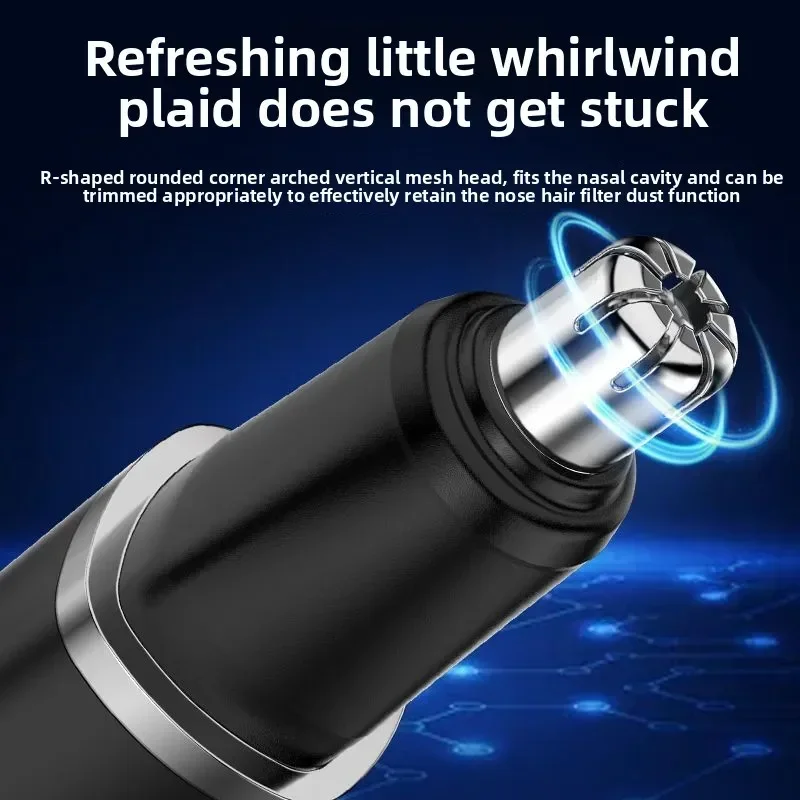 Rechargeable Nose Hair trimmer and Facial Hair remover for Men Nose Hair Shaver for nasal clearance - portable groom