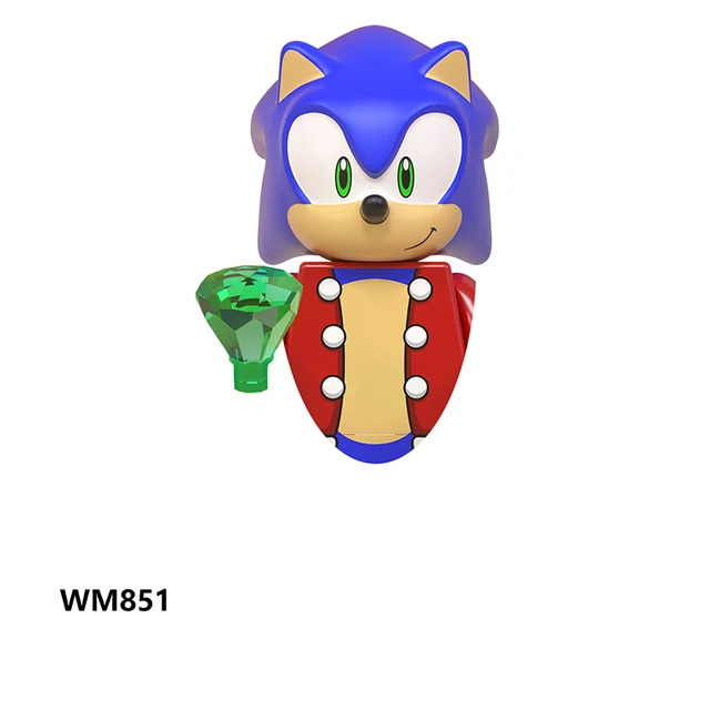 WM6086 WM6087 WM6088 LG1001 Sonics Anime Building blocks Amy Rose Ray Storm Shadow Bricks mini action toy figure Children gifts WM851