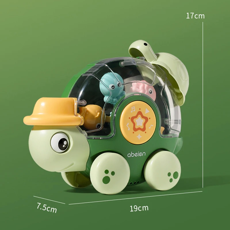 Kids Bath Toys for Baby 0-3 Years Old Girls Boys Tortoise Waterwheel with Suction Cup Bathroom Toys for Children Toddler 6