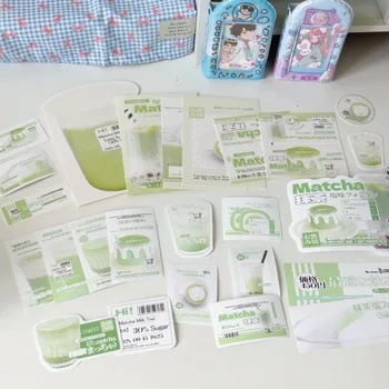 Kit per Scrapbooking INS, Confezione di Photocard Dolci, Adesivi, Etichette, Stile Coreano, Forniture per DIY e Creazione di Biglietti