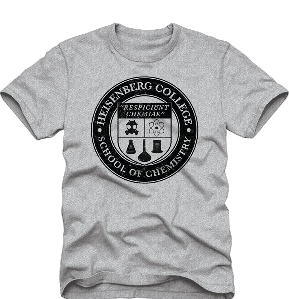 

Design T Shirt New Hot Sale Printing Breaking Bad Heisenberg College School Of Chemistry Adult T-Shirt Funny Tee Shirt Unisex