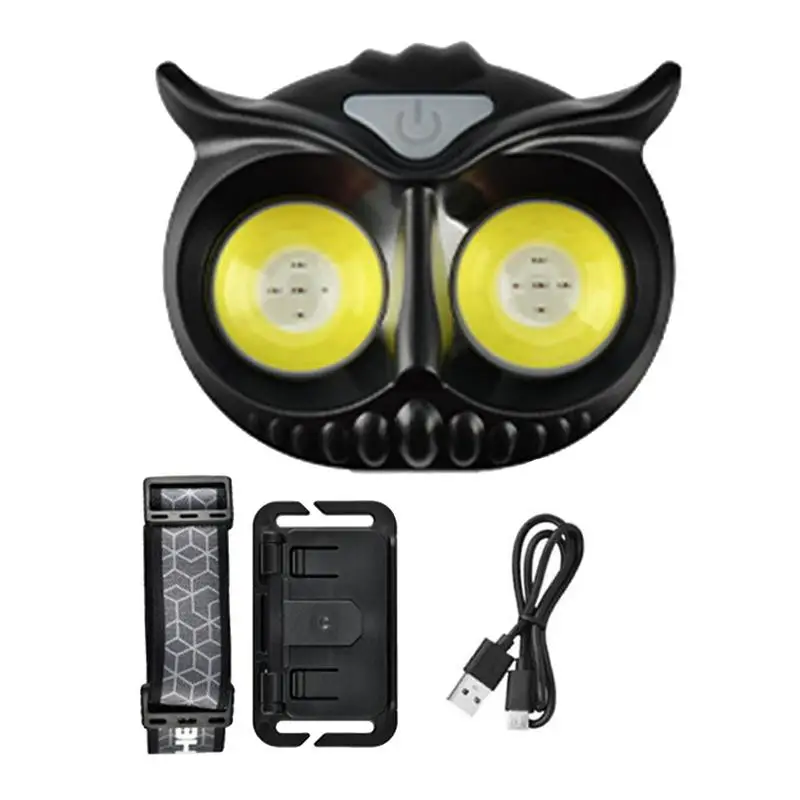 

Kids Head Lamp Camping Head Flashlight Lightweight Cartoon Owl Waterproof LED Head Lights Battery Powered Headlamp For Camping