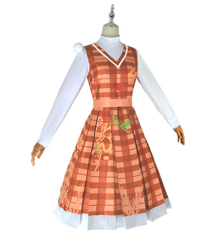 Fünfte Person Grid Cosplay Kostüm Herbst Ernte Festival Damen Kinder Spiel Stil Einzigartige Zweck Kleidung 6