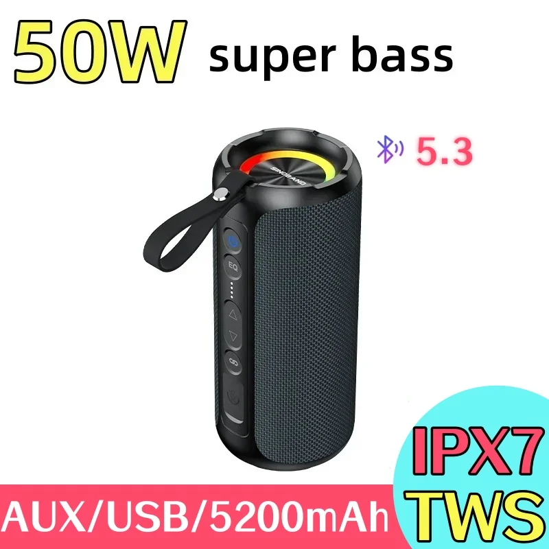 

XDOBO HIFI качественный Bluetooth-динамик TWS портативный уличный IPX7 сабвуфер 3D стерео система объемного звучания 50 Вт Высокая мощность