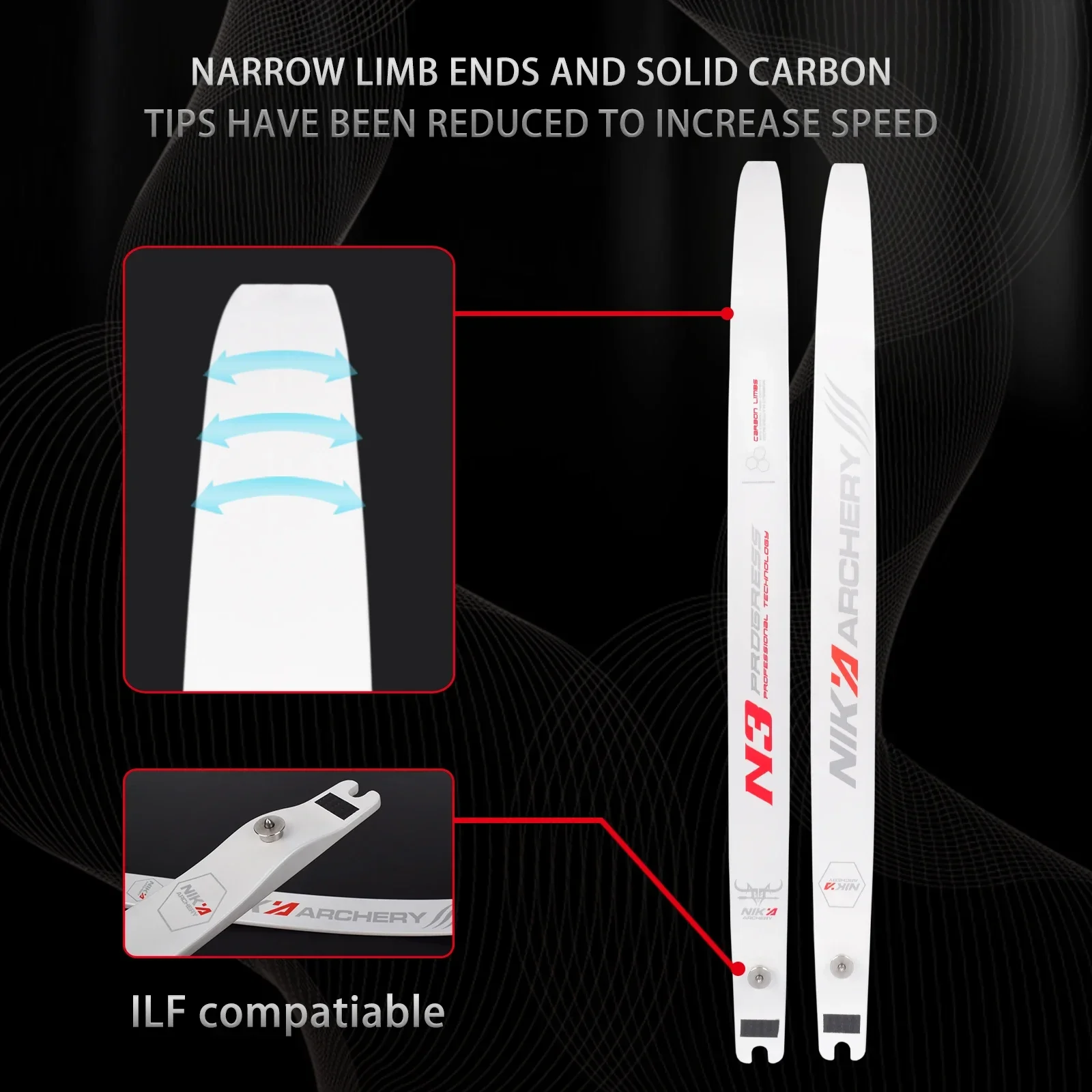 Nika N3 Progress, Ramas ILF, 55% Fibra de Carbon, (G