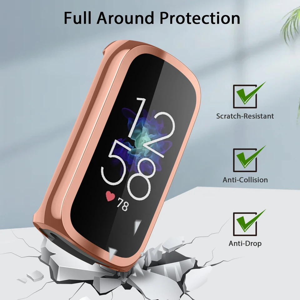 Smartwatch Liu Jo Set Di 4 Custodie Protettive Per Fitbit Luxe - Copertura Morbida In TPU Antigraffio - Nuovo 4 Custodie Anti-graffio