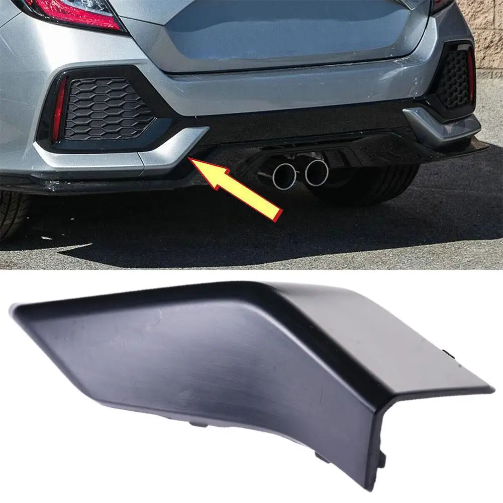 

1pc Car Rear Bumper Tow Hook Cover Cap For Honda Civic Hatchback 2016-21 Plastic 71506-TGG-A00 Replace Parts Car Access