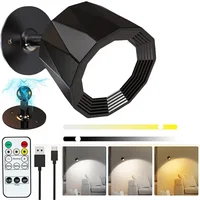 Led Wall Lamp Touch Control Remote 360 Rotatable USB Recharge Wireless Portable Night Light For Bedroom Reading Lamp 1