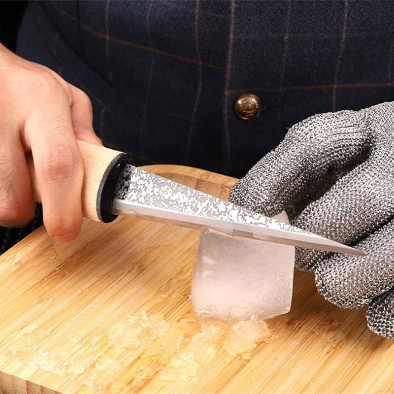 Cocktail Ice Shaver Ice Pick Wooden Handled 3 Heads Cone Ice Awl Crusher Trident Bar Accessories Whiskey Tools bar tools,ice pick