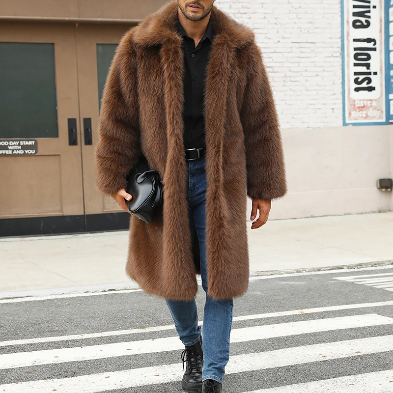 Women Faux Fur Hooded Parka Coat Stylish Solid Color Zipper Front Warm Long Sleeve Winter Jacket for Outdoor Wear