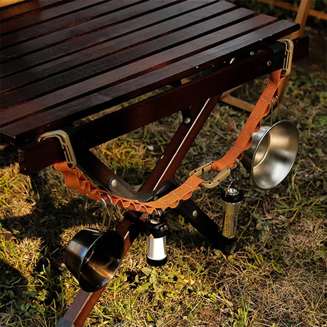 Kültéri Kemping Függő Kötéli Zsinór Akasztó Sátor Tároló Heveder Szárítókocsi Csésze Lámpa Utazási Felszerelés - Image 6