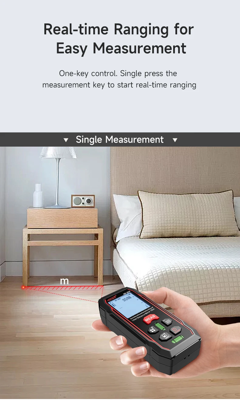 Noyafa NF-270 laser Rangefinder 60M with horizontal bubbles Digital Range Finder