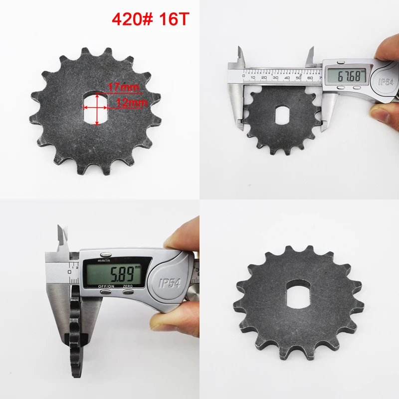 Innenloch 17 * 12 mm 420 Kettenrad 9T10T11T12T14T16T18T20T passend für BM1418ZXF MY1020Z Untersetzungsmotor – Detail 7