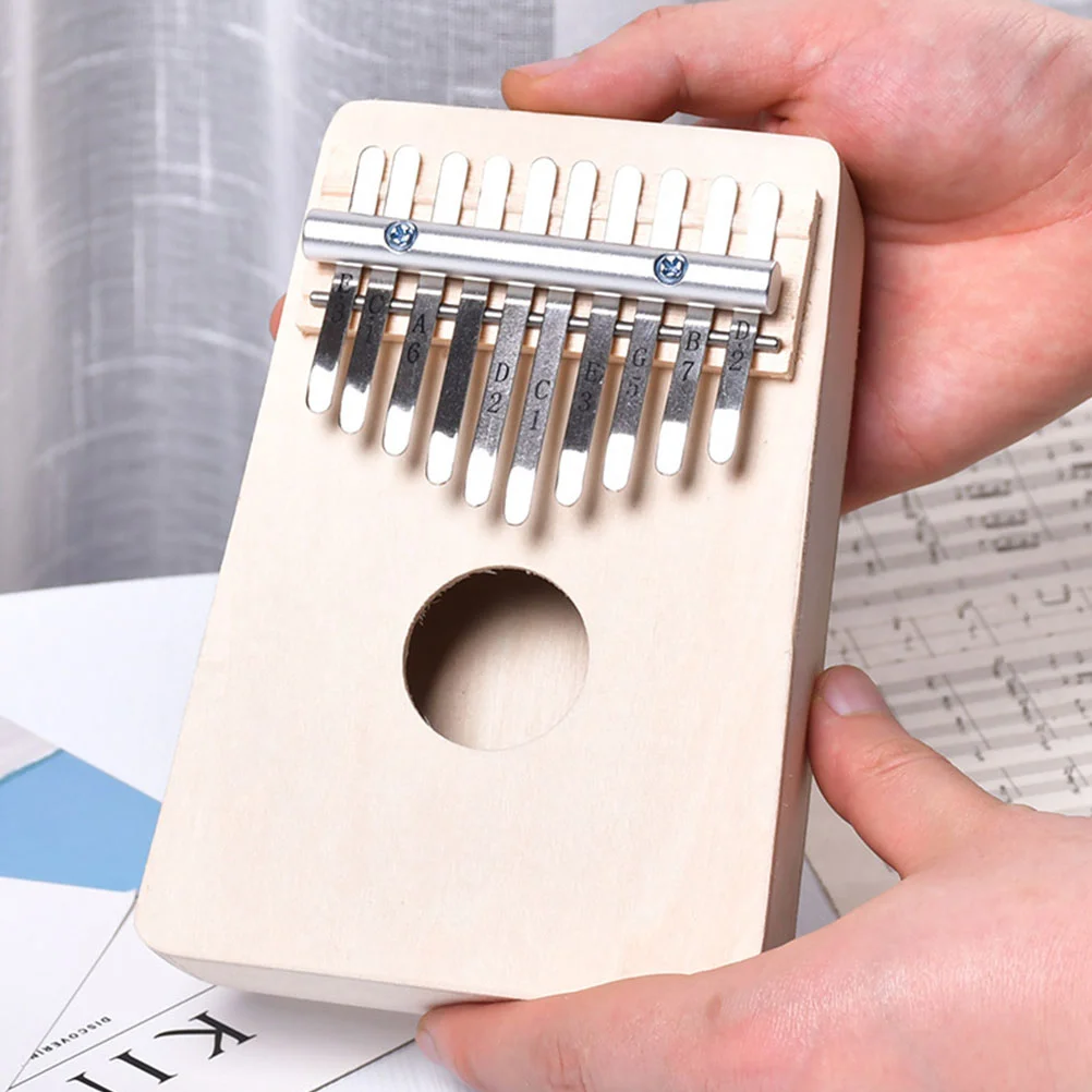 Portable 10 Keys Beginners Kalimba Thumb Piano Wood Finger Piano Musical Instruments Mini Kalimba Hand