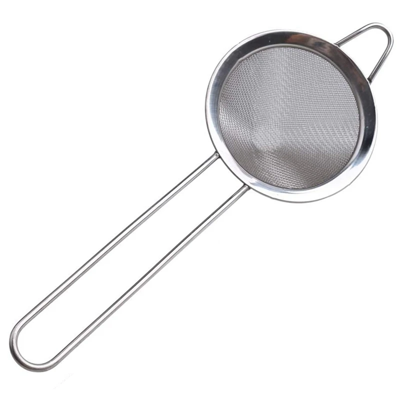 

Hot Tea Strainer, 3.3 Inch Fine Mesh Sieve Strainer Stainless Steel Mesh Strainer With Handle For Strain Drain And Rinse