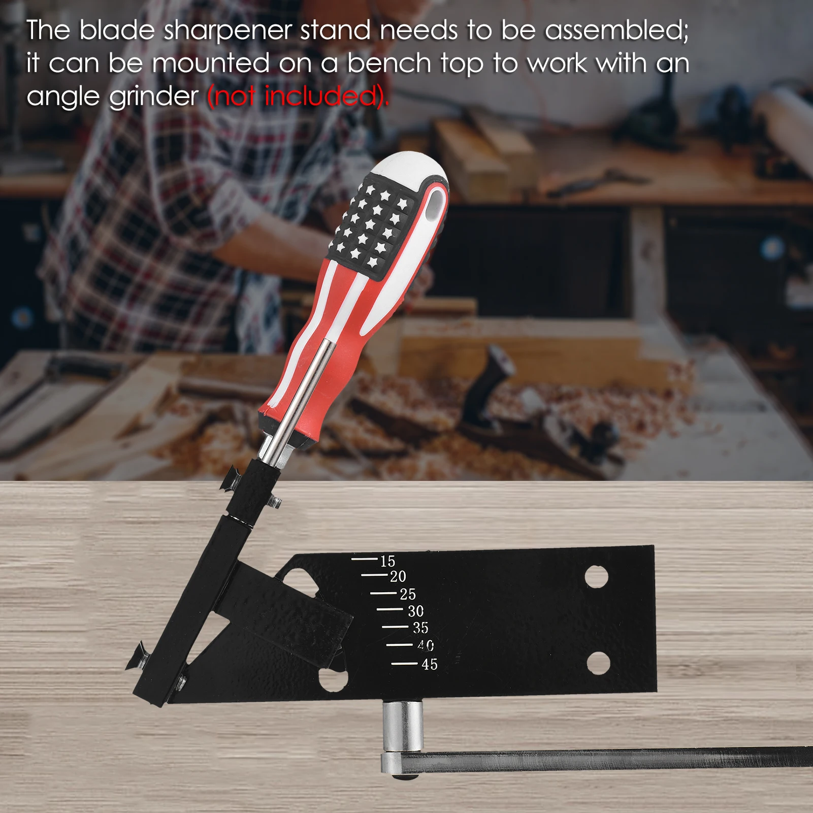 Sharpener Model Lawn Mower Blade Sharpener Stand Kit for Straight and