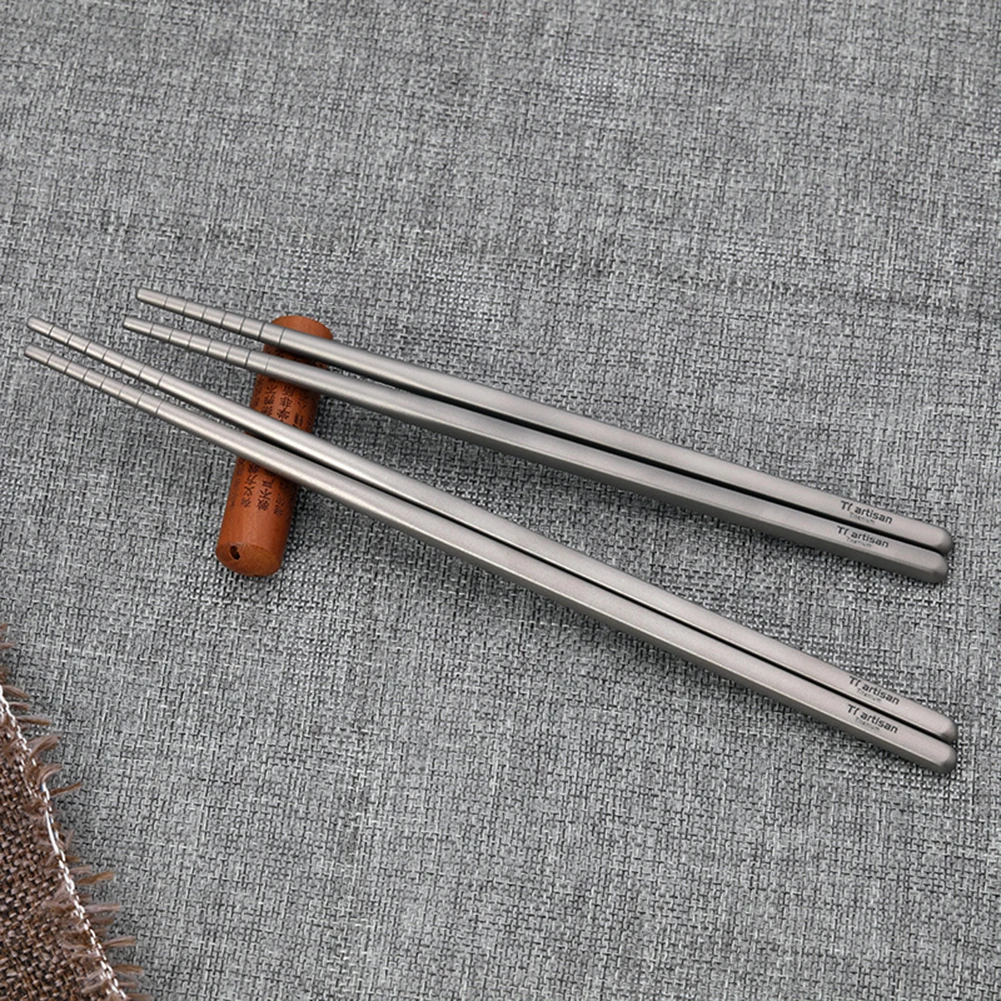 

6mm Non-Slip Chopsticks Lightweight Eco-Friendly Tableware Utensil Tool Camping Cooking Supplies Outdoor Tableware